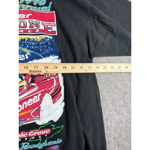 Vintage 90s 14th Annual Pioneer Keystone Nationals NHRA T Shirt Mens XL Black - Picture 4 of 6